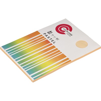Бумага цветная ColorCode(персик пастель), 80гр, А4, 100 листов