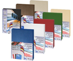 Обложки для переплета картонные под кожу ProfiOffice (Профи Офис), А4, 270 г/м2, цвет белый, 100 шт.