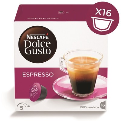 Капсулы для кофемашин NESCAFE DOLCE GUSTO кофе Эспрессо 16 кап.