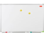 Белая настенная магнитно-маркерная доска Office Force, 120х90 см, с эмалевым пок ...