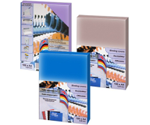 Обложки для переплета пластиковые тонированные ProfiOffice (Профи Офис), А4, 0.20 мм, цвет синий, глянцевые, 100 шт.