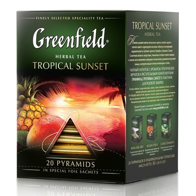 Чай Greenfield Tropical Sunset фруктовый фольгир. 20пак/уп 1159-08