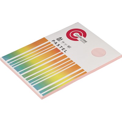 Бумага цветная ColorCode (розовая пастель), 80гр, А4, 100 листов