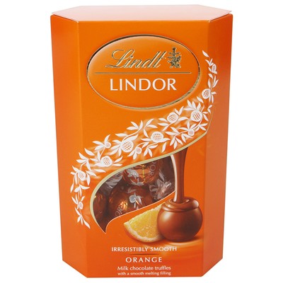 Набор конфет шоколадных Lindor Апельсин 200г