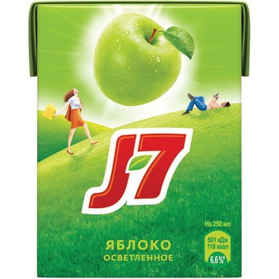 Сок J7 яблоко 0,2л 27 шт/уп