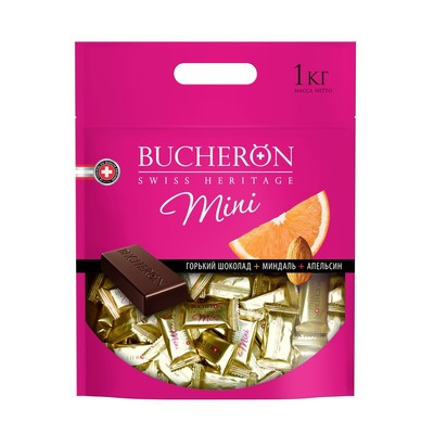 Шоколад BUCHERON mini горький с миндалем и апельсином 1кг
