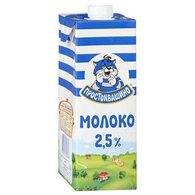 Молоко Простоквашино 2,5% 0,95л