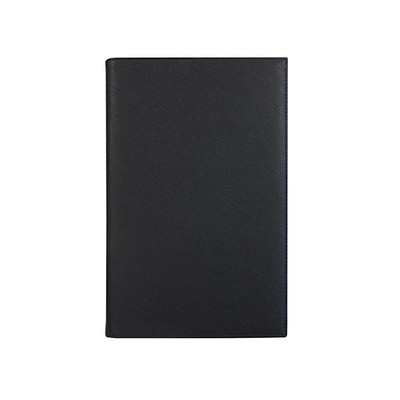 Ежедневник недатированный, кожа, черный, 15х24 см,  392стр,  ALBA