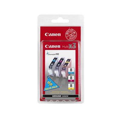 Картридж струйный Canon CLI-8CMY (0621B029) для PIXMA 4200/5200 (3шт)