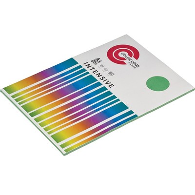 Бумага цветная ColorCode (зеленый интенсив), 80гр, А4, 50 листов