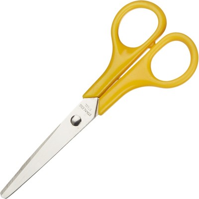 Ножницы Attache  130 мм тупоконечные с пластиковыми ручками, цвет желтый