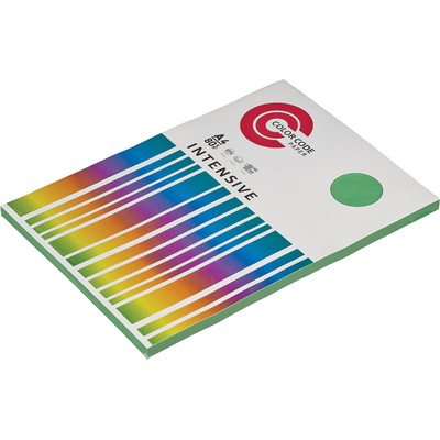 Бумага цветная ColorCode (зеленый интенсив), 80г, А4, 100 листов