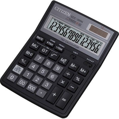Калькулятор настольный CITIZEN бухг. SDC-395 N 16 разряд. DP