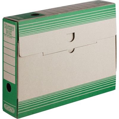 Короб Архивный ATTACHE, 75 мм, переплетный картон, зеленый