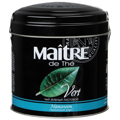 Чай Maitre Наполеон листовой зел.100г ж/б