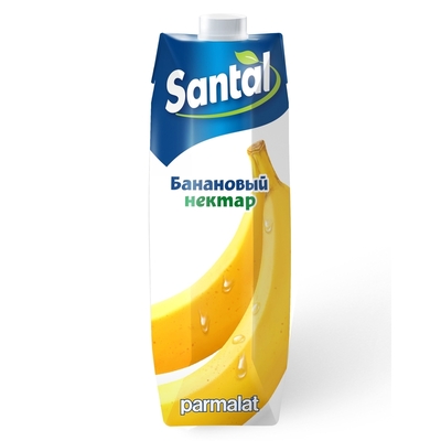 Сок Santal банановый 1 л. т/пак. шт.