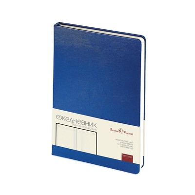 Ежедневник недат, синий, А5, 145х215мм, 320 стр, Br.V.MEGAPOLIS
