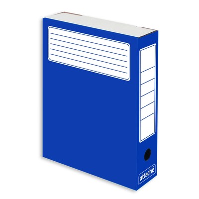 Короб архивный синий ATTACHE (гофрокартон), 5 шт./уп.