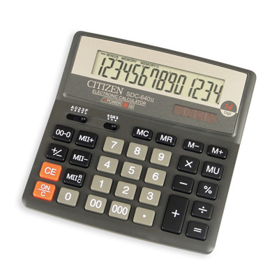 Калькулятор настольный CITIZEN бухг. SDC-640 II 14 разряд. DP