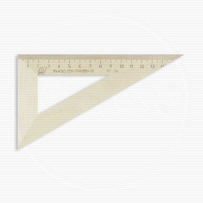 Линейка Треугольник деревянный 16см ,угол 30 градусов, Можга С-139