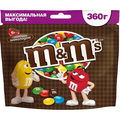 Конфеты Драже M&M`s шоколад 360г
