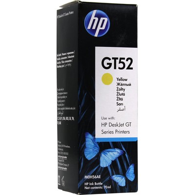 Контейнер с чернилами HP GT52 M0H56AE жел. для DJ GT 5810/5820