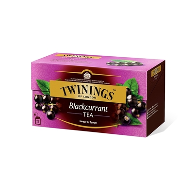 Чай Twinings Blackcurrent tea черный, 25 пакетиков