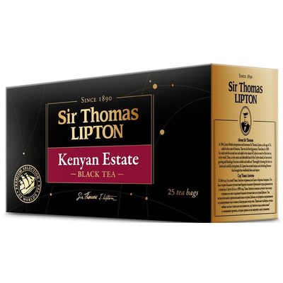 Чай Lipton Sir Thomas Kenyan Estate черн., 25 пак/уп