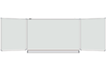 Белая настенная магнитно-маркерная доска Brauberg, 300х100 см, трехэлементная