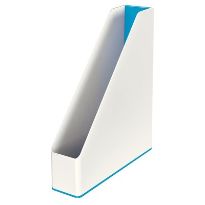Вертикальный накопитель Leitz WOW 70мм двухцветный синий/белый