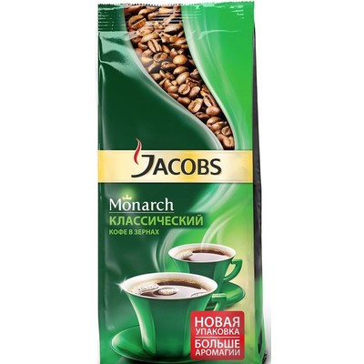 Кофе Jacobs Monarch в зернах,230г