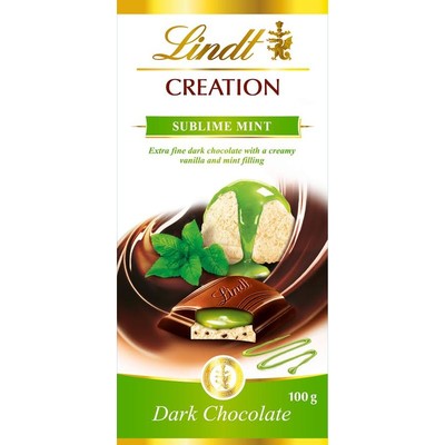 Шоколад Lindt Creation темный с мятой 100г