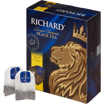 Чай Richard Royal Ceylon черный сашет 2гx100пак