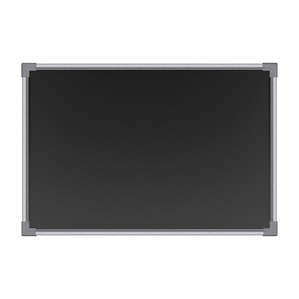 Школьная магнитно-меловая доска, 120х100 см, черная, одноэлементная, в стальной рамке