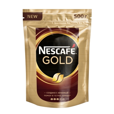 Кофе Nescafe Gold раств.субл.500г пакет