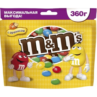 Конфеты Драже M&M`s с арахисом 360г