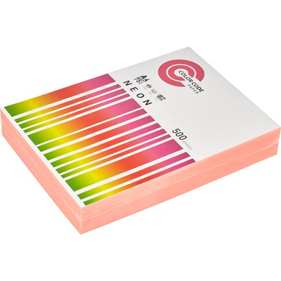Бумага цветная ColorCode (розовый неон), 75г, А4, 500 листов