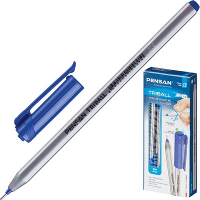 Ручка шариковая PENSAN  TRIBALL -синяя-1,0мм EN71