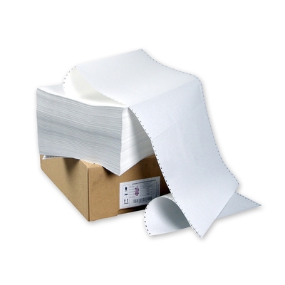 Перфорированная бумага 420мм (1-сл., шаг12 , бел.100%, НП,  Стандарт) 2000л/уп