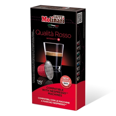 Капсулы для кофемашин Molinari Rosso, 10 капсул