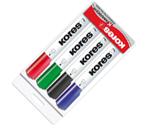 Набор маркеров для досок Kores Whiteboard, 4 цвета