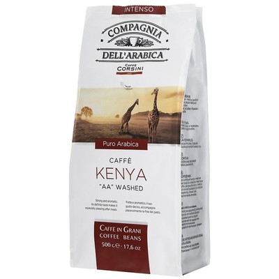 Кофе COMPAGNIA DELL`ARABICA Puro Arabica Kenya AA Washed в зернах, 500г