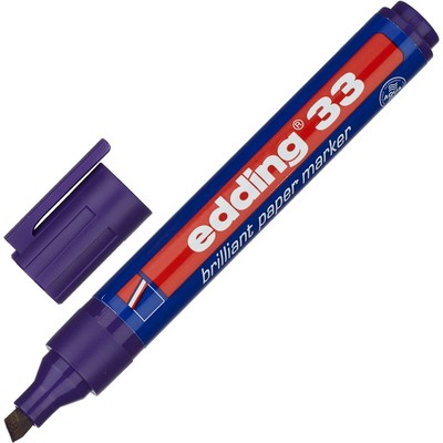 Маркер пигментный EDDING E-33/008 фиолетовый 1,5-3 мм скош. наконечник
