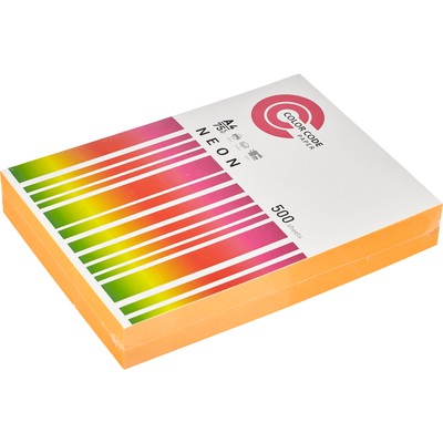 Бумага цветная ColorCode (оранжевый неон), 75г, А4, 500 листов