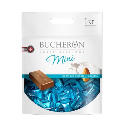 Шоколад BUCHERON mini молочый шоколад с миндалем 1 кг