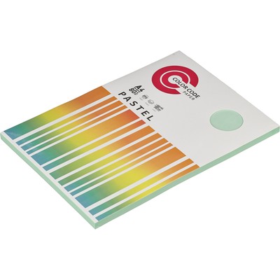 Бумага цветная ColorCode (зеленая пастель), 80гр, А4, 100 листов