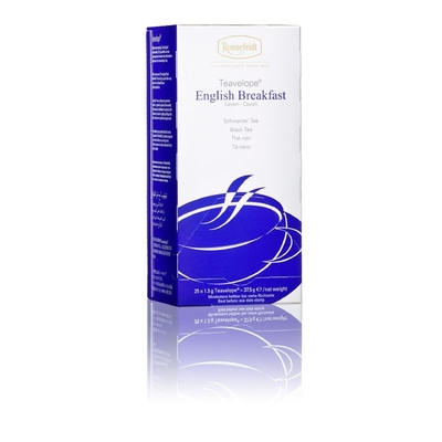Чай Ronnefeldt Teavelope English breakfast черн., 25пакx1,5гр/уп