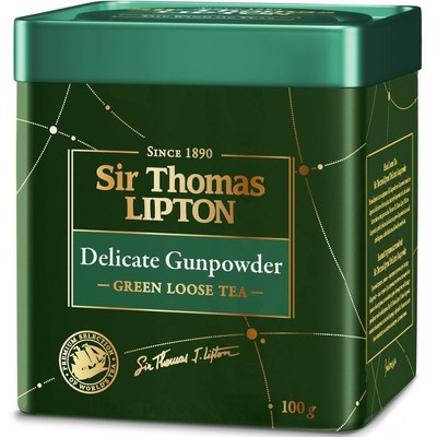 Чай Lipton Sir Thomas Delicate Gunpowder зел., 100г