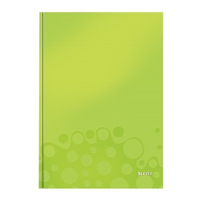 Бизнес-тетрадь Leitz WOW,  А4,  80л,  тверд. переплет,  кл.,  зеленый 46261064