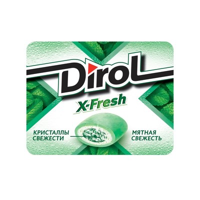Жевательная резинка DIROL X-Fresh Мятная свежесть 16 г